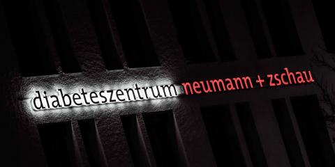Diabeteszentrum neumann+zschau Außenwerbung